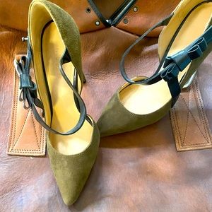 Army Green L Nadine L.A.M.B. Heels